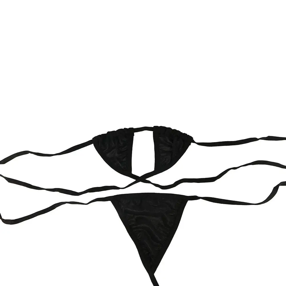 Lingerie Women Bra G-String Tops Bikini Set Swimsuit Micro Swimwear
